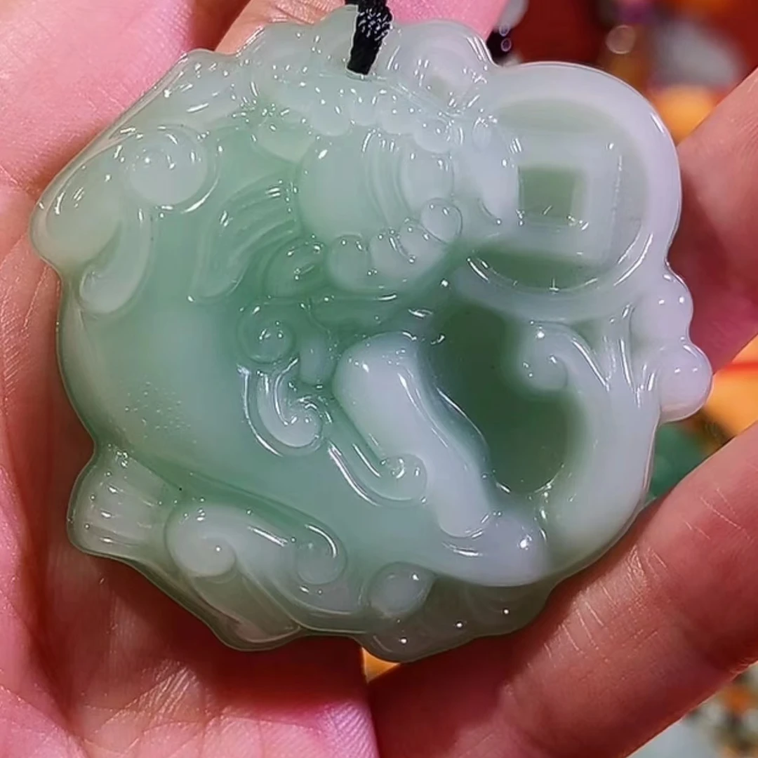 1粉丝福利时尚饰品浅绿色经典铜钱貔貅