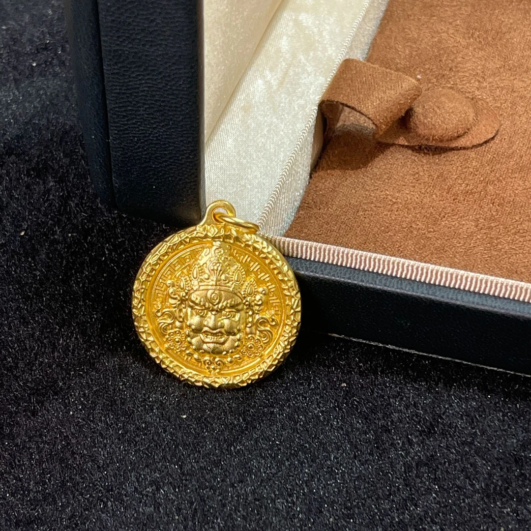 吊坠足银 银吊坠八宝罗盘吊坠