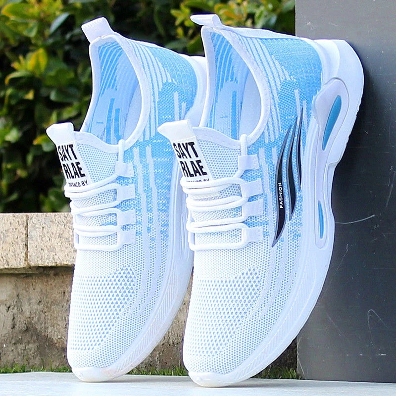 大码男鞋夏季新款防臭透气网面镂空懒人休闲运动鞋专业慢跑跑鞋男