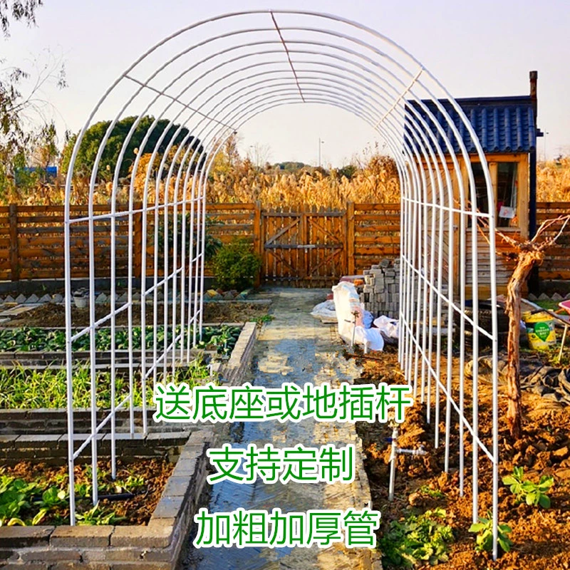 加粗拱门花架葡萄架子铁线莲黄瓜蔷薇花架爬藤架户外庭院月季拱门