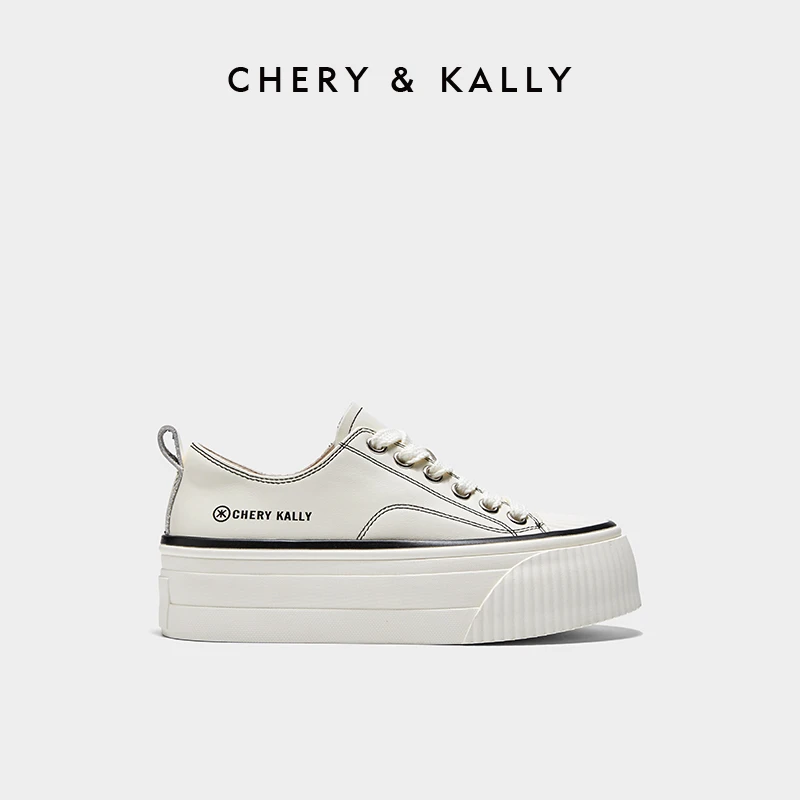CHERY KALLY女鞋单鞋小白鞋运动板鞋时尚休闲鞋厚底963XB3316