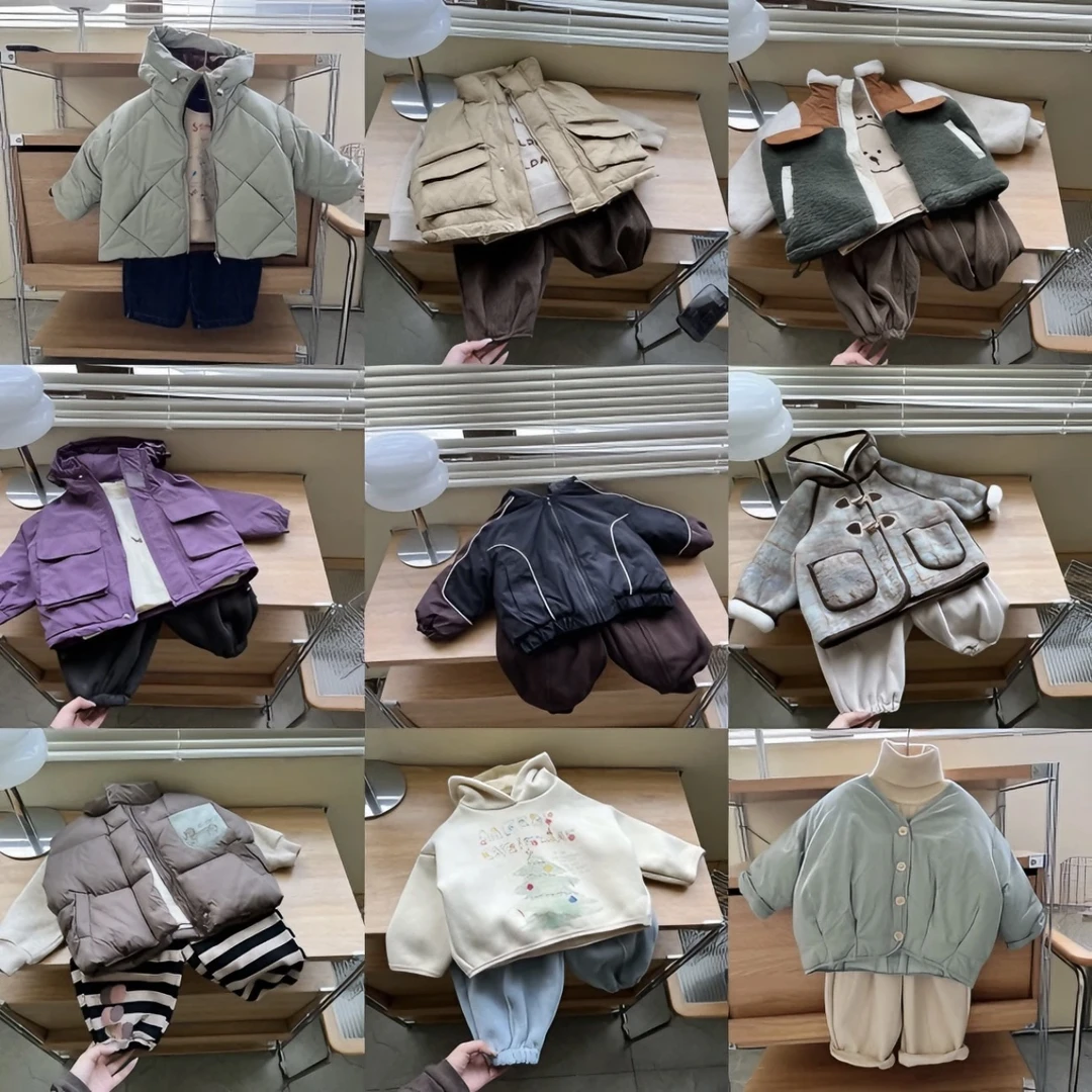 【MM原创】儿童冬季加厚加绒男童三件套组合套装