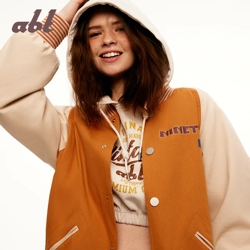 abt 张天爱同款复古插肩棒球服 abt2023005