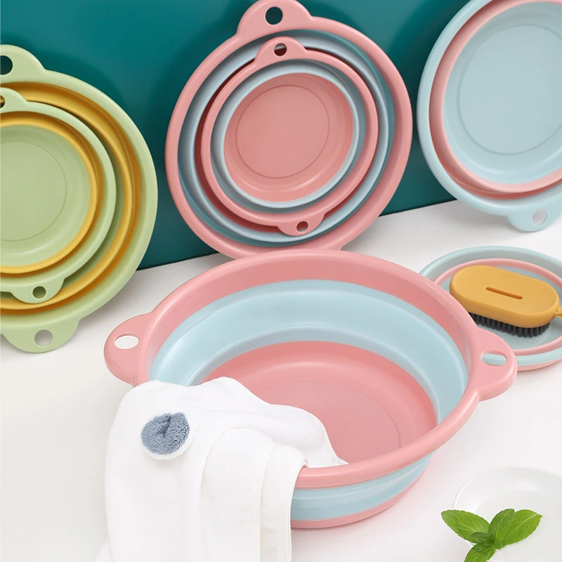 可折叠盆便携式旅行洗衣袋户外洗脚泡脚桶家用水盆旅游洗衣洗脸盆