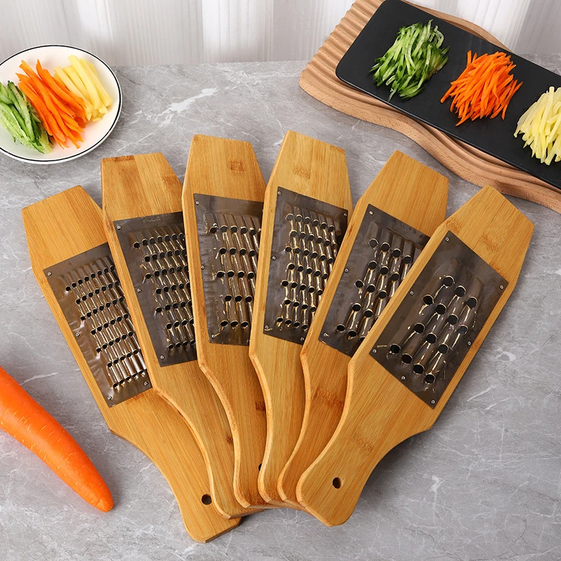 14号16号竹板刨丝器不锈钢铜片萝卜刨多功能切菜神器木修手拉刨子