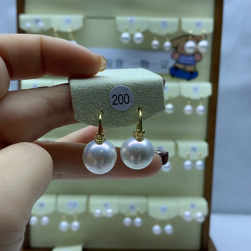 【闪购商品】淡水珍珠耳饰银S925镶嵌