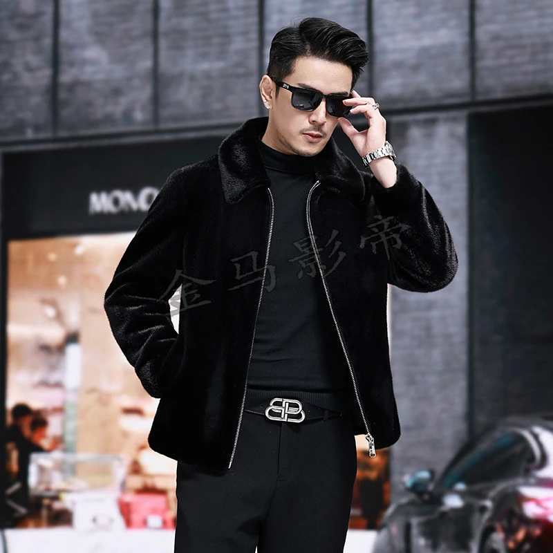 【国检正品】貂神海宁老板补贴冬季男士加厚御寒保暖中老年外套