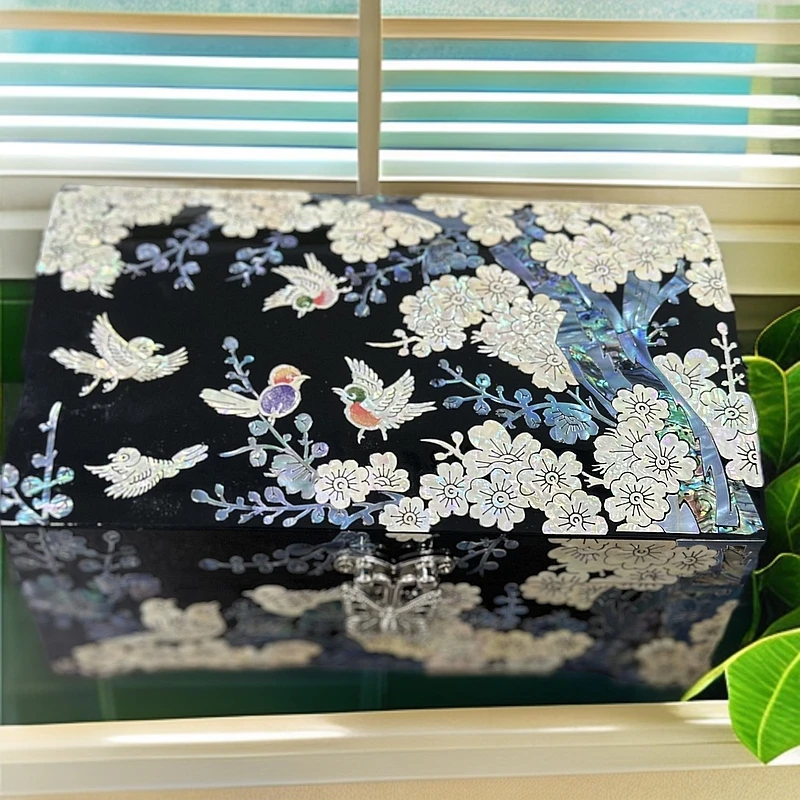 首饰盒/箱 【富贵香】喜上眉梢·罗甸首饰盒 黑