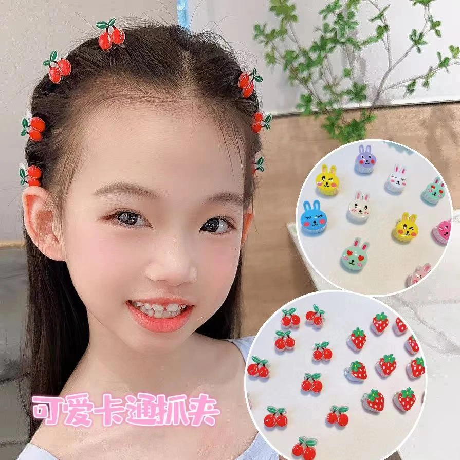 儿童发饰可爱卡通彩色小抓夹碎发夹迷你小夹子发卡