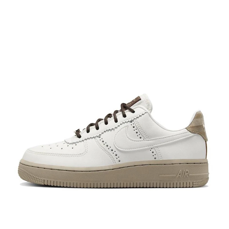 耐克NIKE AIR FORCE 1 AF1 空军一号白浅棕低帮板鞋 FV3700-112
