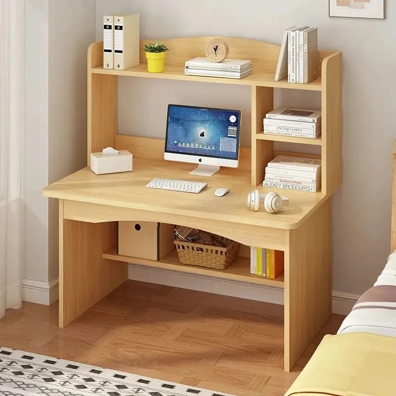 蜗家家用电脑桌简约出租房台式桌办公桌写字台【实惠款】枫木色80cm