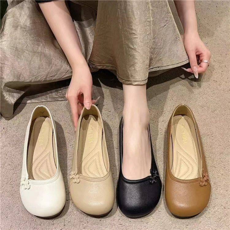8536新款圆头舒适百搭国风软底百搭小单鞋