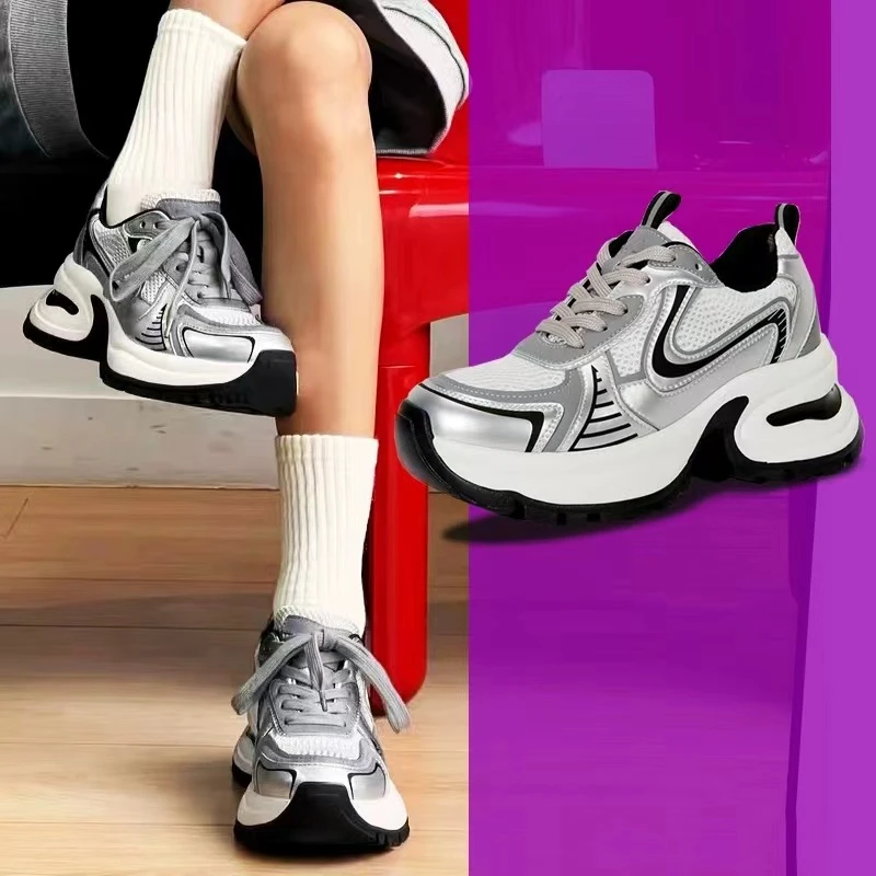 CK9018新款系带圆头舒适百搭老爹鞋仓