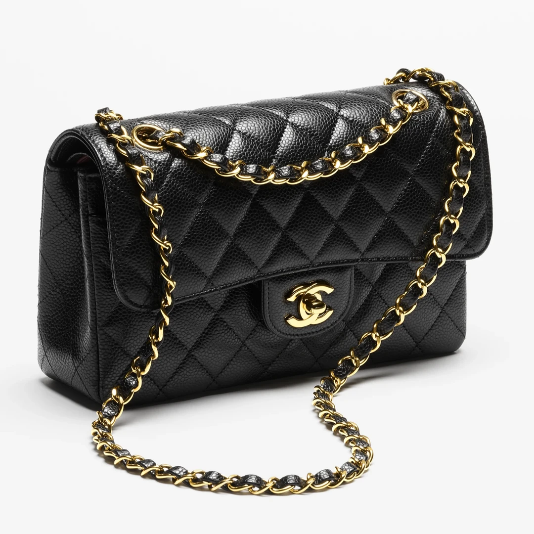 99新 Chanel/香奈儿 全款55800黑金中号cf 24年芯片 鱼子酱