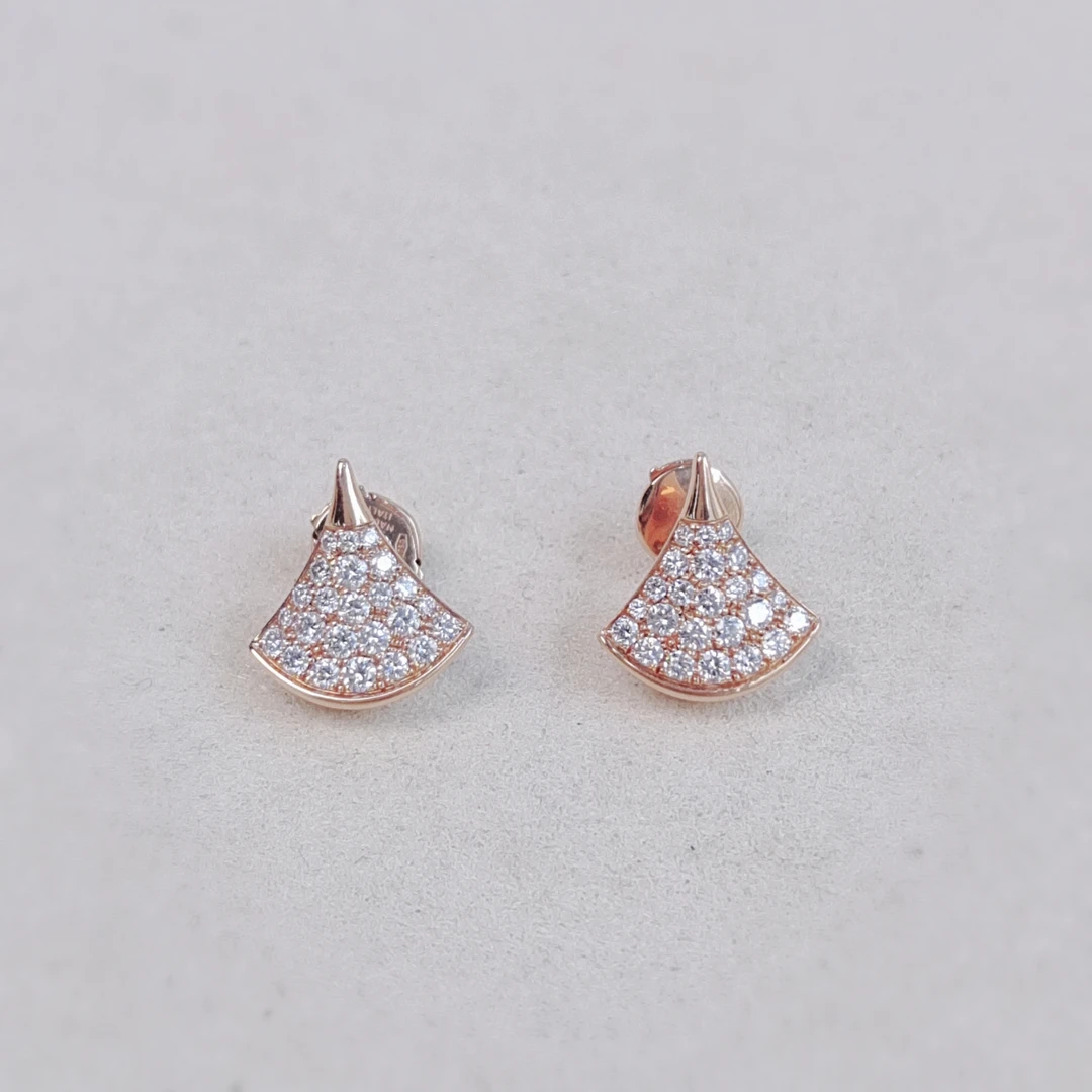 95新 宝格丽 安洁利严选扇子系列/SK0092112 耳环