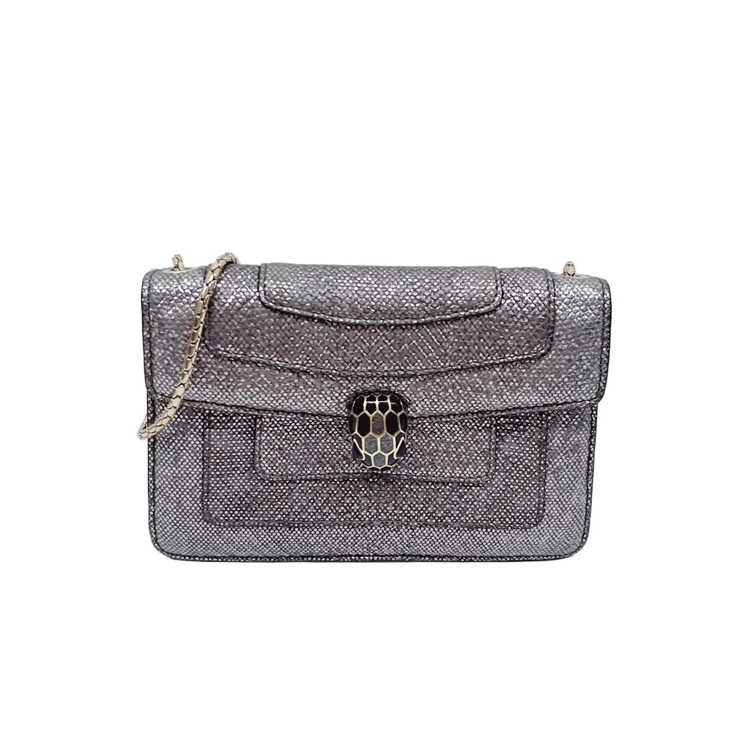 95新 BVLGARI/宝格丽 安洁利严选蛇头包斜挎包/BK0141192