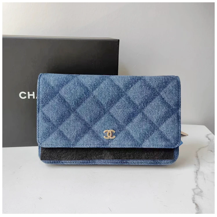 全新未使用 Chanel/香奈儿 老男人空投专属牛仔woc 芯片款