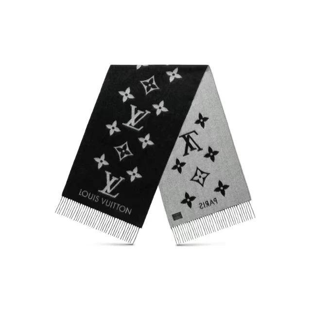全新未使用 LouisVuitton/路易威登 安洁利田哥羊绒围巾/WJ