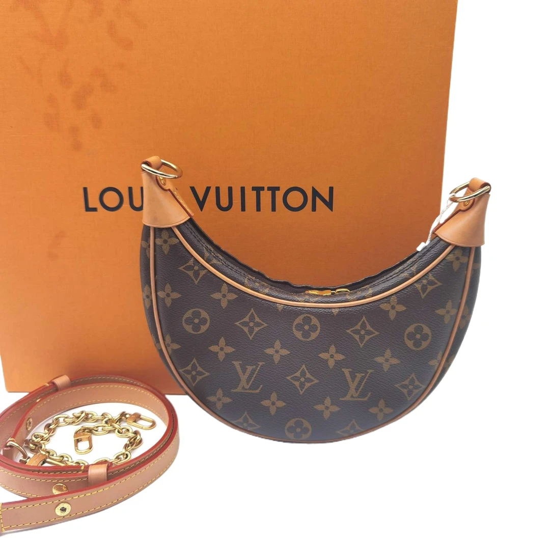 95新 LouisVuitton/路易威登 安洁利严选月亮包/zh1022365单肩包