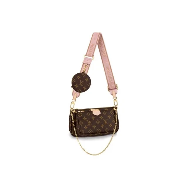 全新未使用 LouisVuitton/路易威登 安洁利田哥lv老花五合一/QX