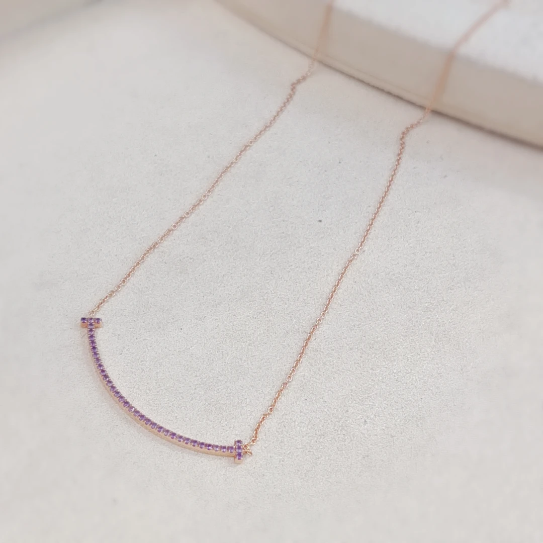 95新 蒂芙尼 安洁利严选微笑系列/SK0092135 项链