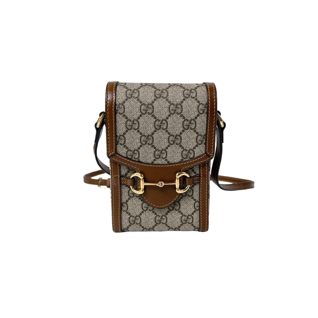 99新 GUCCI/古驰 安洁利严选1955 手机包/BK0138611 单肩包
