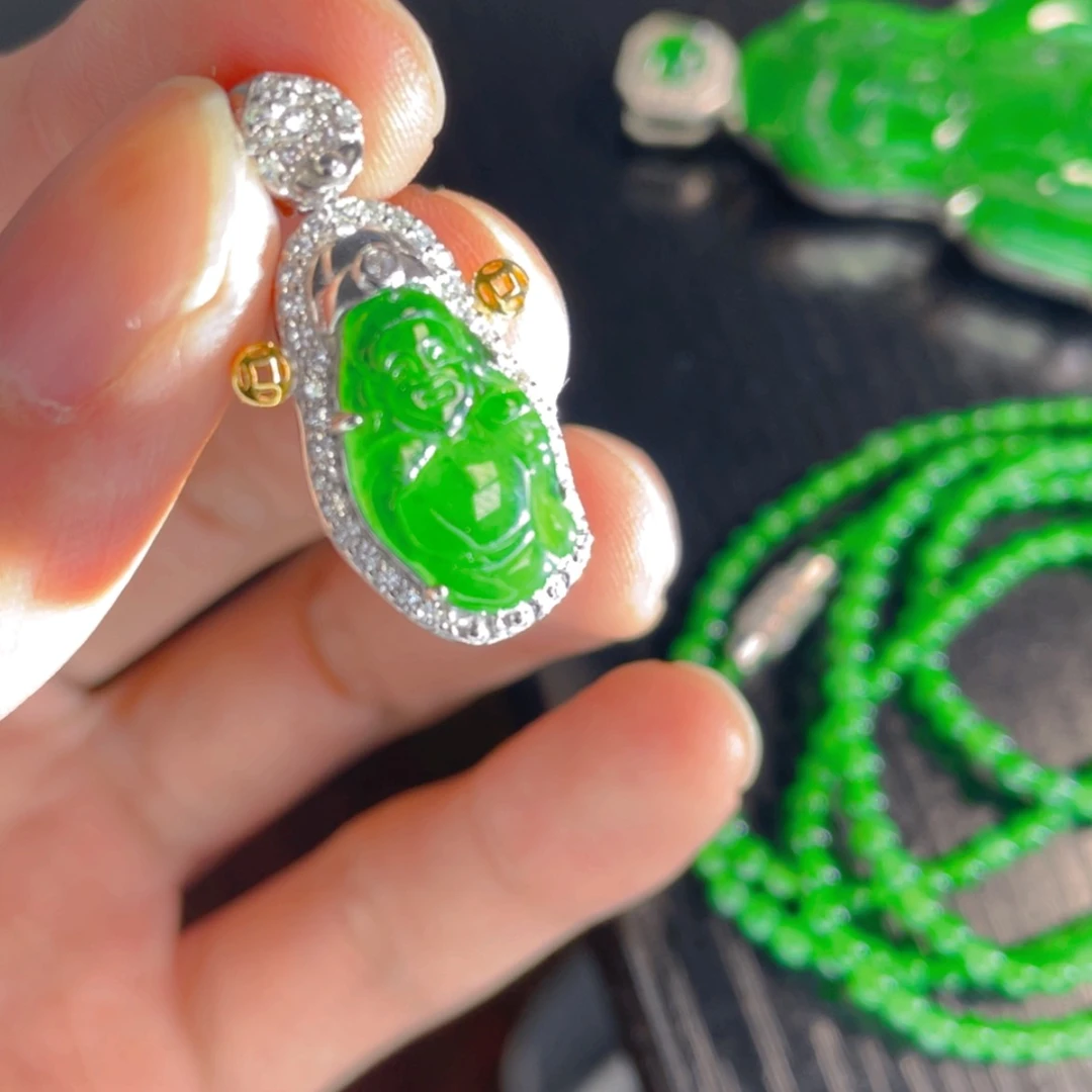 【闪购商品】翡翠颈饰银S925镶嵌