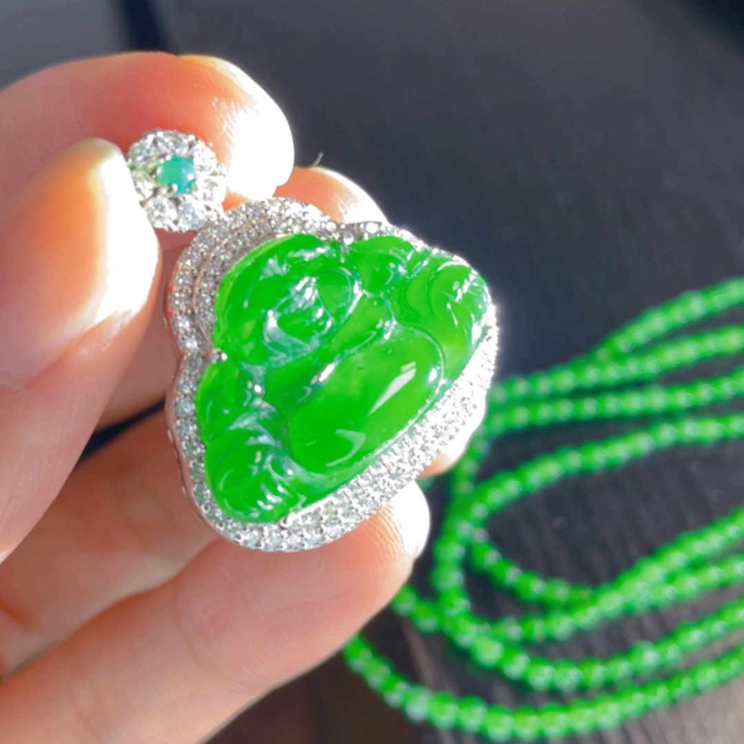 【闪购商品】翡翠颈饰银S925镶嵌