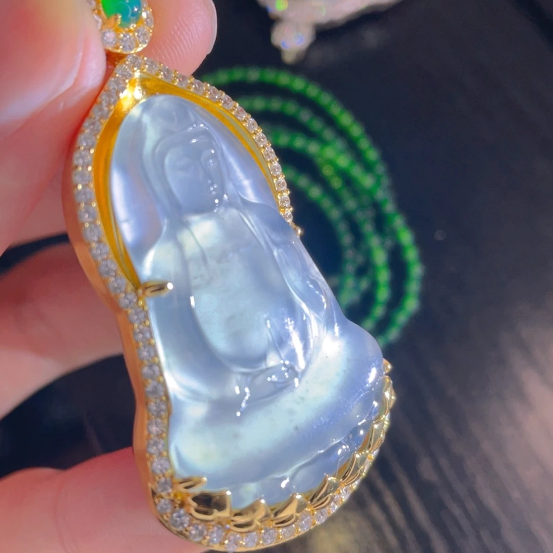 【闪购商品】翡翠颈饰银S925镶嵌