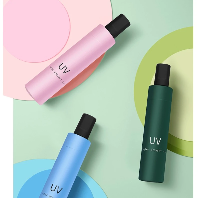 定制防晒晴雨两用手动UV款三折伞小巧便携雨季必备雨伞防紫外线