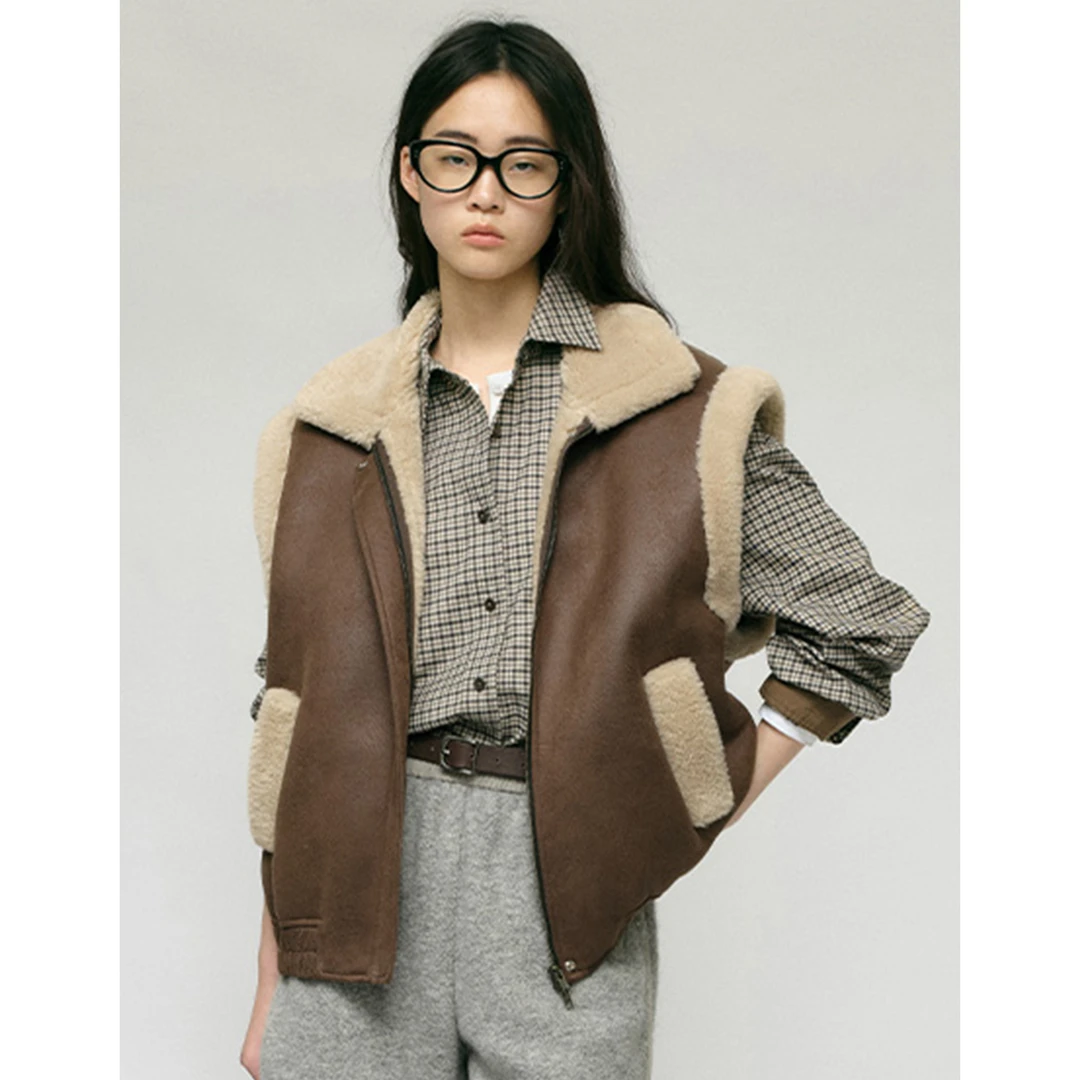 YOEYYOU设计师品牌24秋冬休闲感廓形马甲DSC买手店Y054D0710914