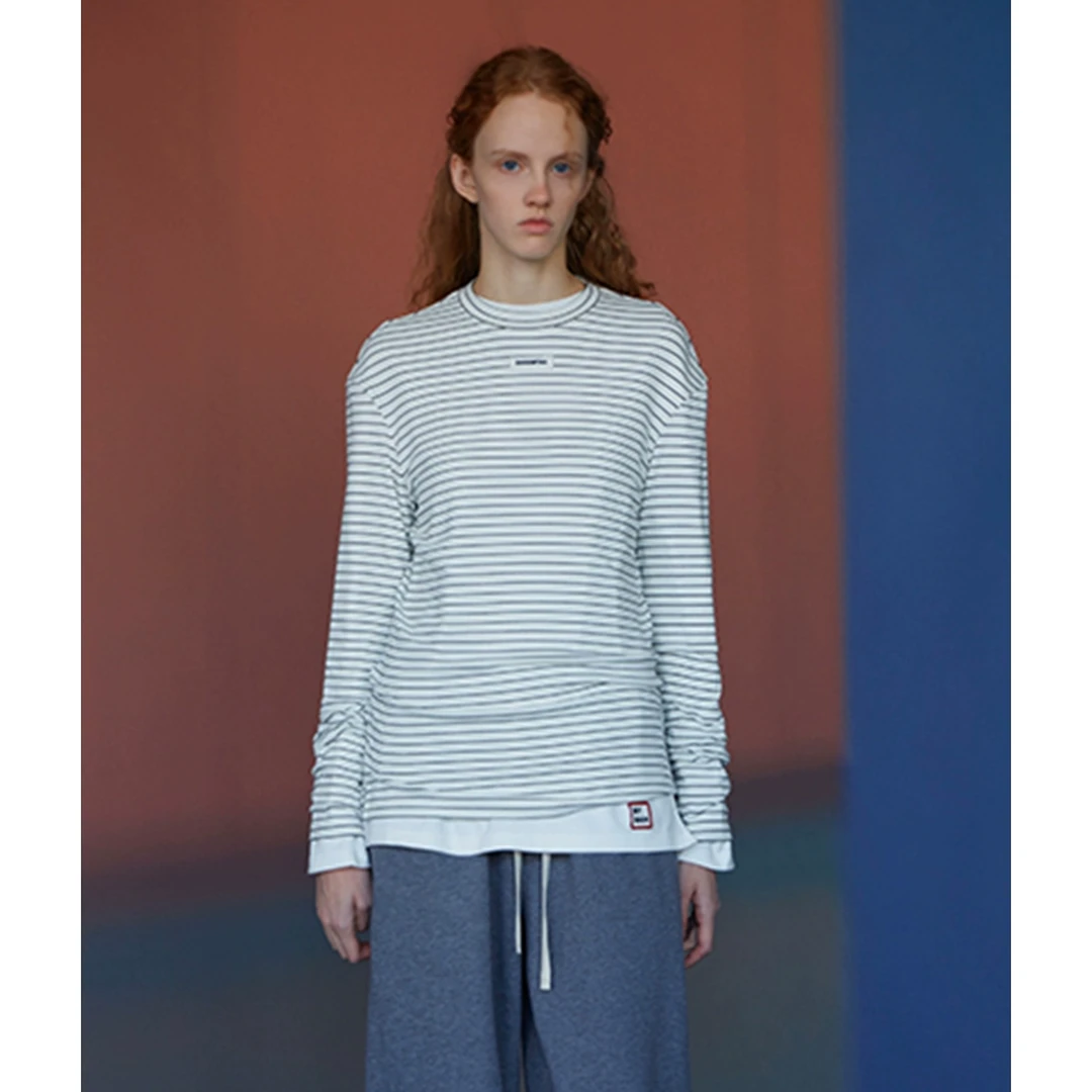 CHRISOU BY DAN欧阳丹设计师品牌条纹针织T恤DSC买手店AY5C03003