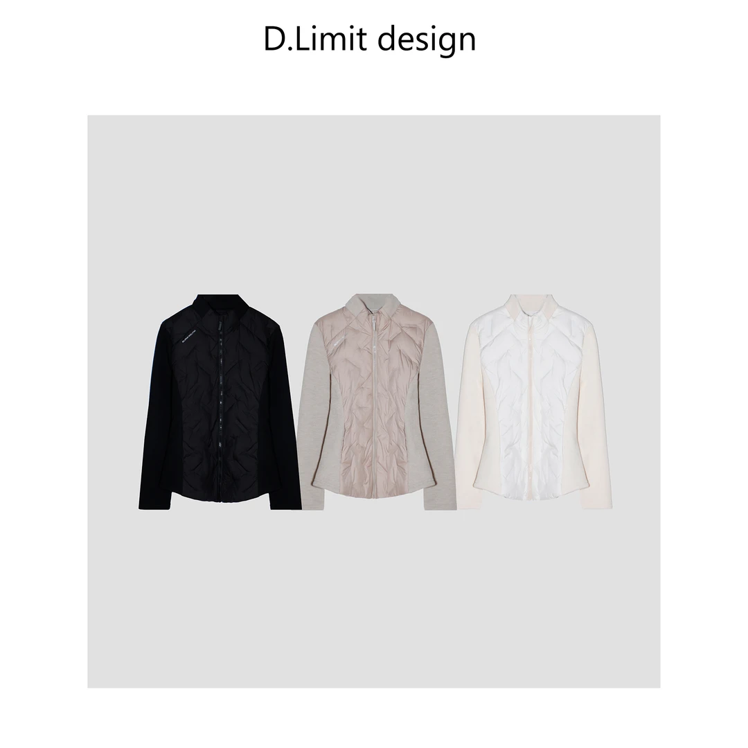 【D.Limit design】斜纹小蛮腰立领款羽绒服DLCL2216
