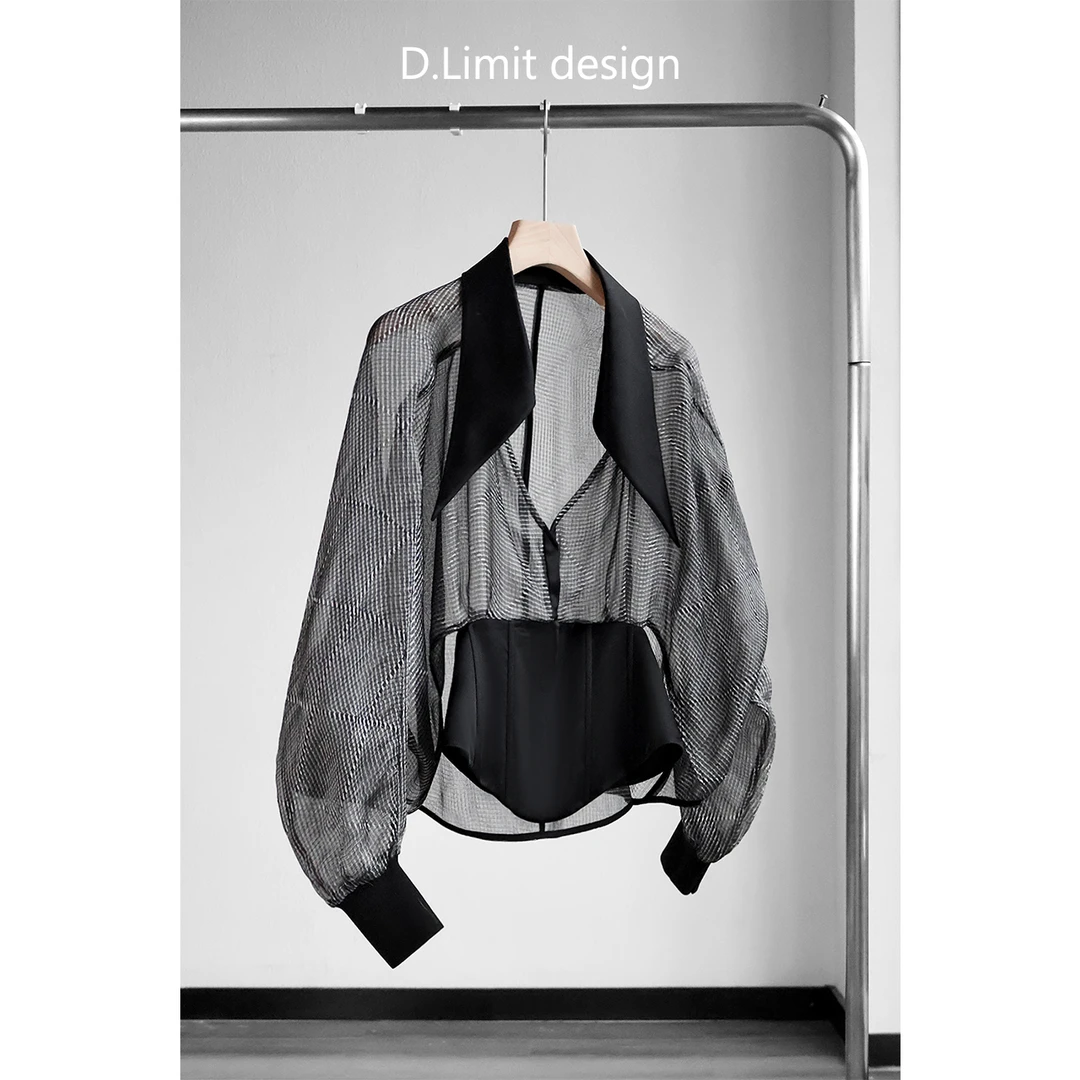 【MZSH】设计款小众鱼骨收腰衬衫DLSQ149