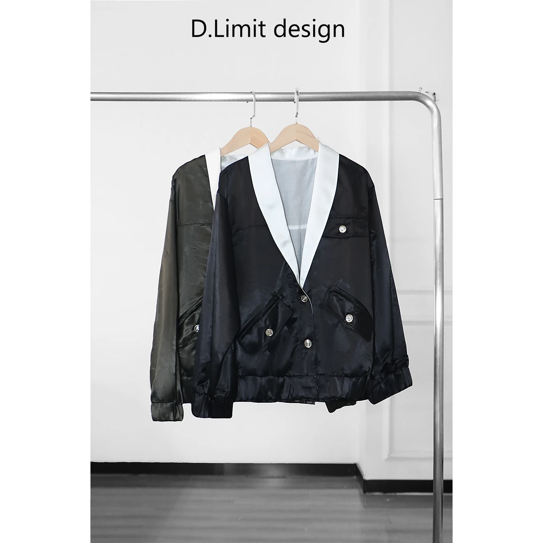 【D.Limit design】时尚拼色短外套DLCK888