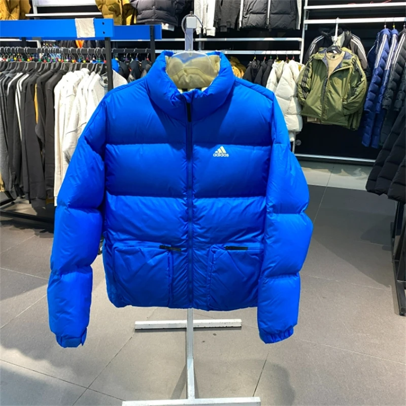 正品Adidas/阿迪达斯男女同款户外运动训练休闲羽绒服夹克外套HN2