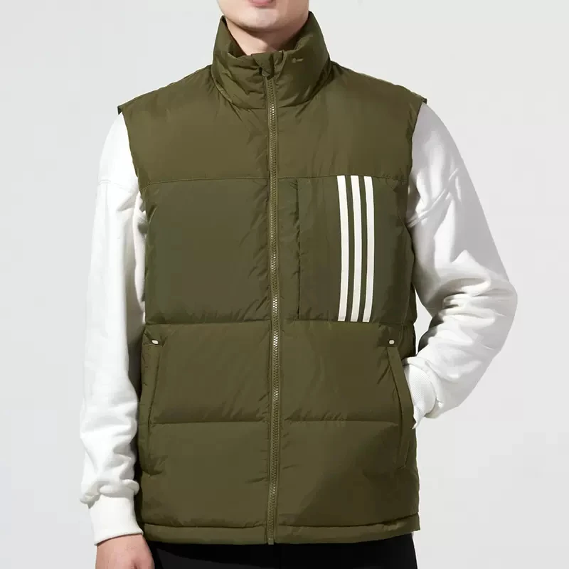 正品Adidas/阿迪达斯冬季男子简约运动休闲羽绒马甲背心 H45278
