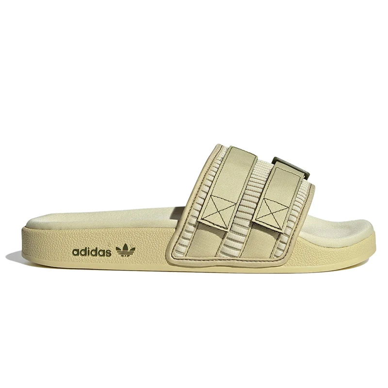 正品Adidas/阿迪达斯三叶草夏季男女运动休闲一字透气拖鞋HQ1195
