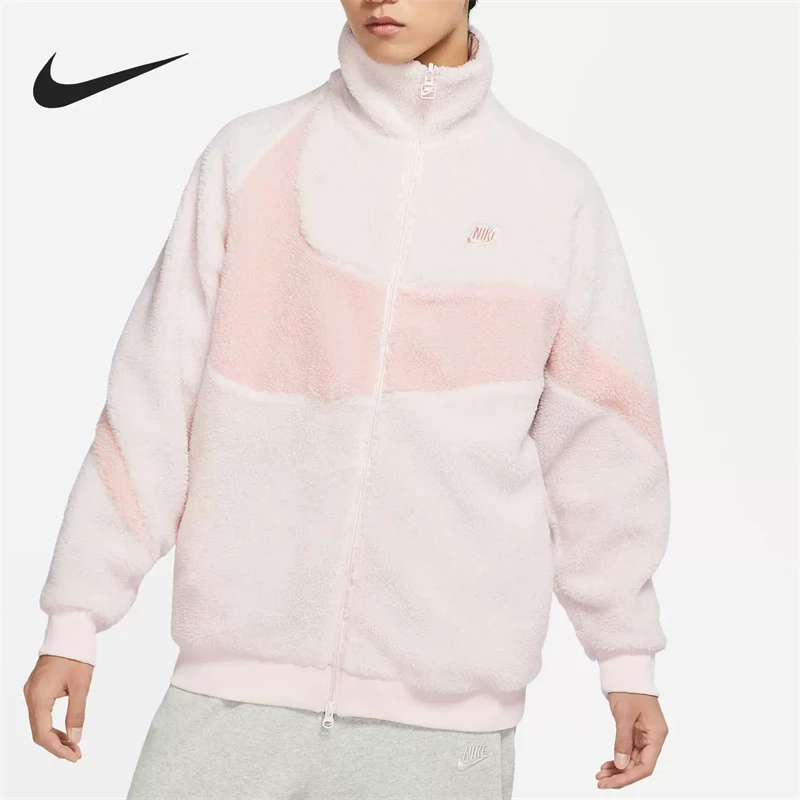 正品NIKE/耐克男子立领保暖双面穿摇粒绒休闲夹克外套BQ6546-640
