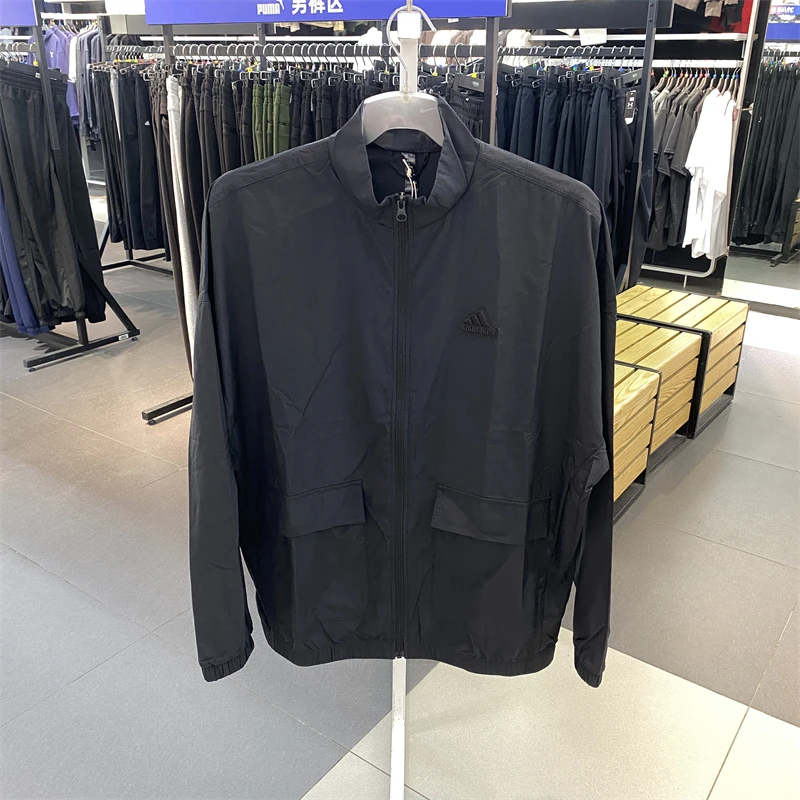 正品Adidas/阿迪达斯男子休闲训练外套运动立领夹克外套IT3954