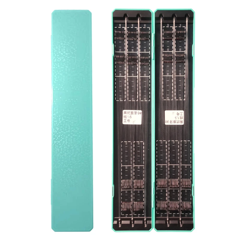 定制100付手工精绑竞技改良黑坑狼牙新关东袖钩子线双钩可5种混搭