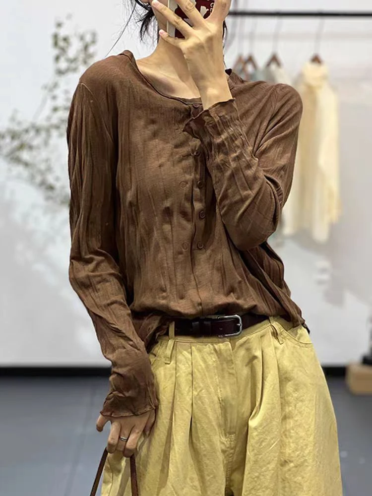 压皱国领打底衫，匀码，80一150斤可穿