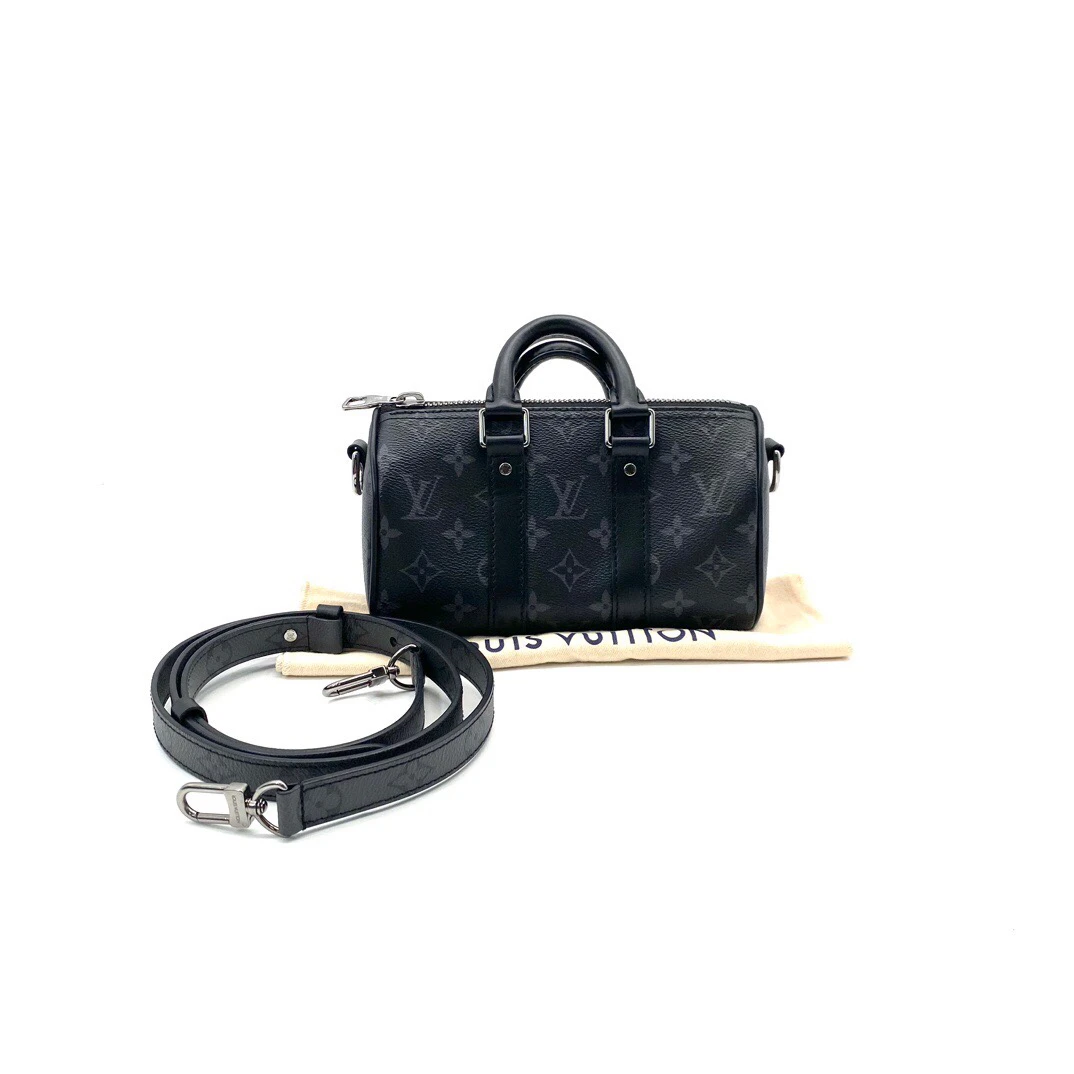 95新 LouisVuitton/路易威登 黑武士keepallxs斜挎包尺寸21/12