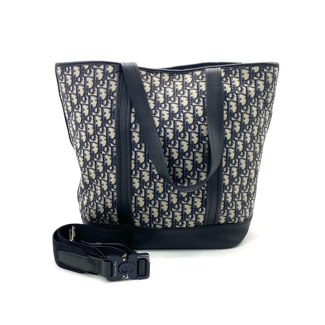 95新 DIOR/迪奥 迪奥 经典老花帆布托特包 尺寸37/44