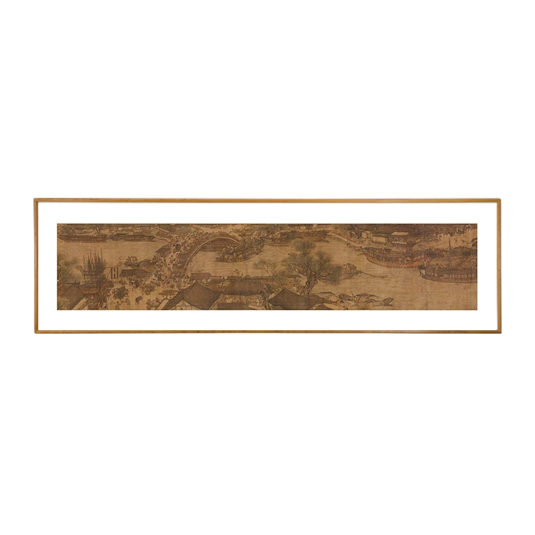 清明上河图 博物馆复刻版画 新中式客厅书房装饰画 办公室挂画