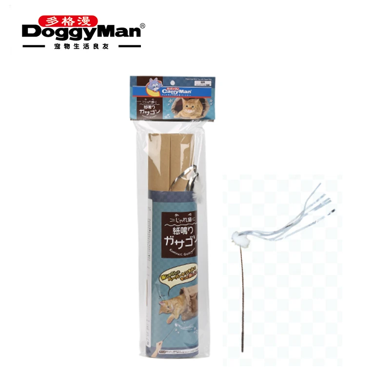 Doggy Man/多格漫趣响牛皮纸猫隧道逗猫棒套装