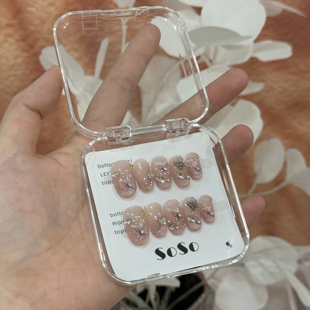 椭圆【维纳斯 】 纯手工穿戴甲直播间下单赠送收纳盒+工具包夏季