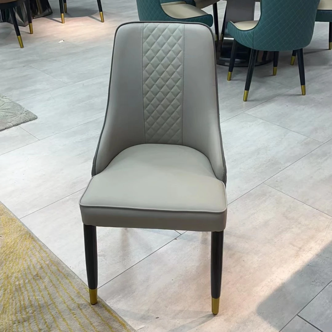 实木椅轻奢北欧简约餐厅餐椅酒店家用意式极简休闲椅时尚客厅椅子