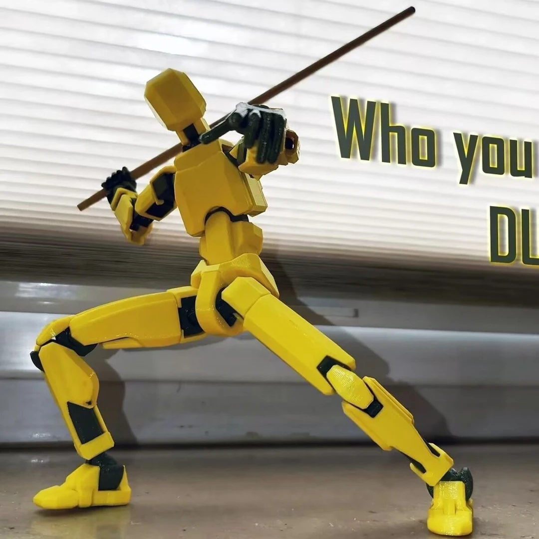 礼物幸运人偶磁吸礼盒关节可动3D打印人偶玩具第3代假人玩偶炫酷