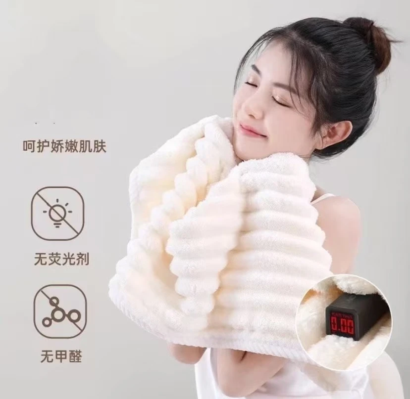 【拍4发5】椰椰奶条绒颜值透气吸水毛巾清洁sm